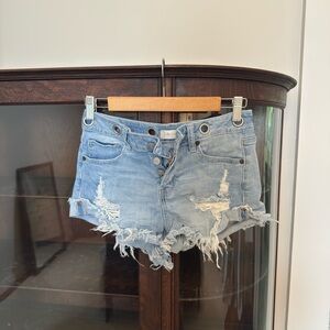 Altar'd State Frayed Hem Jean Shorts